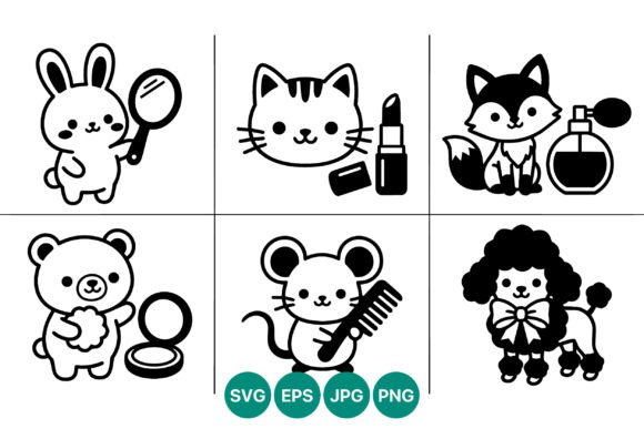 Charming Vector Animal Art for Creative Projects