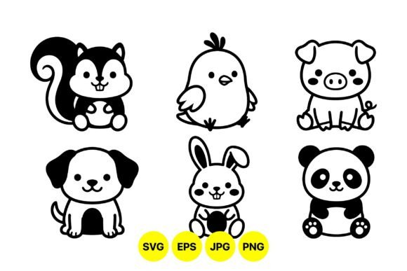 Cute Animal Cartoon Clipart: A Designer's Go-To Asset