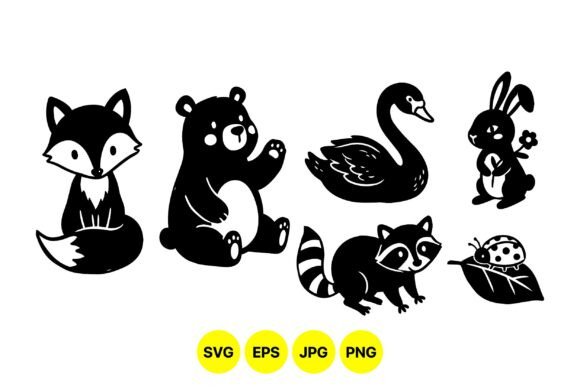 Forest Animal Silhouettes SVG: Design Woodland Magic