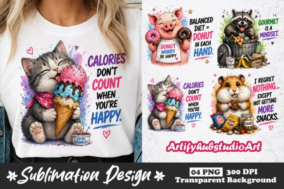 Funny Animal Sublimation PNG Designs: A Crafter's Secret Weapon
