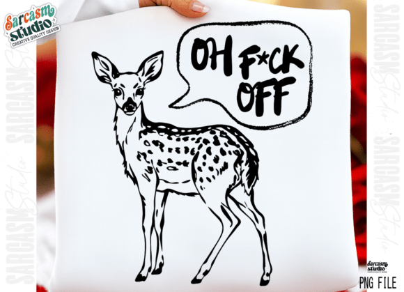 Sarcastic Deer PNG for Bold Creative Projects