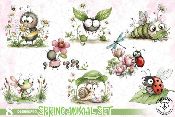 Spring Animal Set PNG: A Designer's Guide to Whimsical Creations