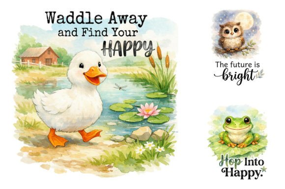 Unleashing Creativity with Cute Animal Watercolor Sublimation PNG