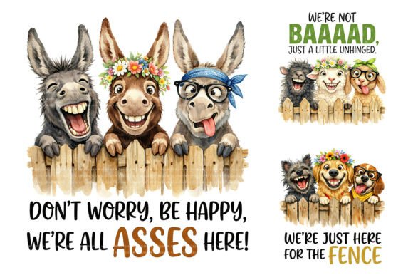Unleashing Playful Charm with Funny Peeking Animal Sublimation PNGs