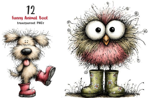 Unleashing Whimsy: Integrating Funny Animal Boot Clipart into Modern Design