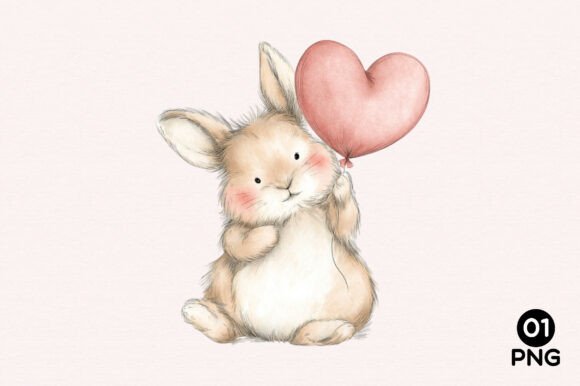 Watercolor Romantic Animal Clipart: Soft Art for Modern Projects