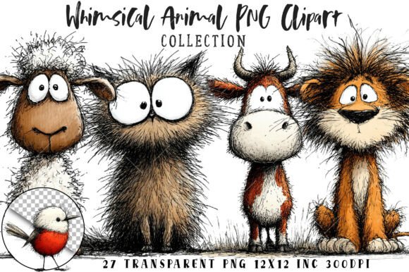 Whimsical Animal PNG Clipart: Unleash Your Creative Spark