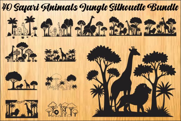 Wild Safari Silhouettes for Creative Projects
